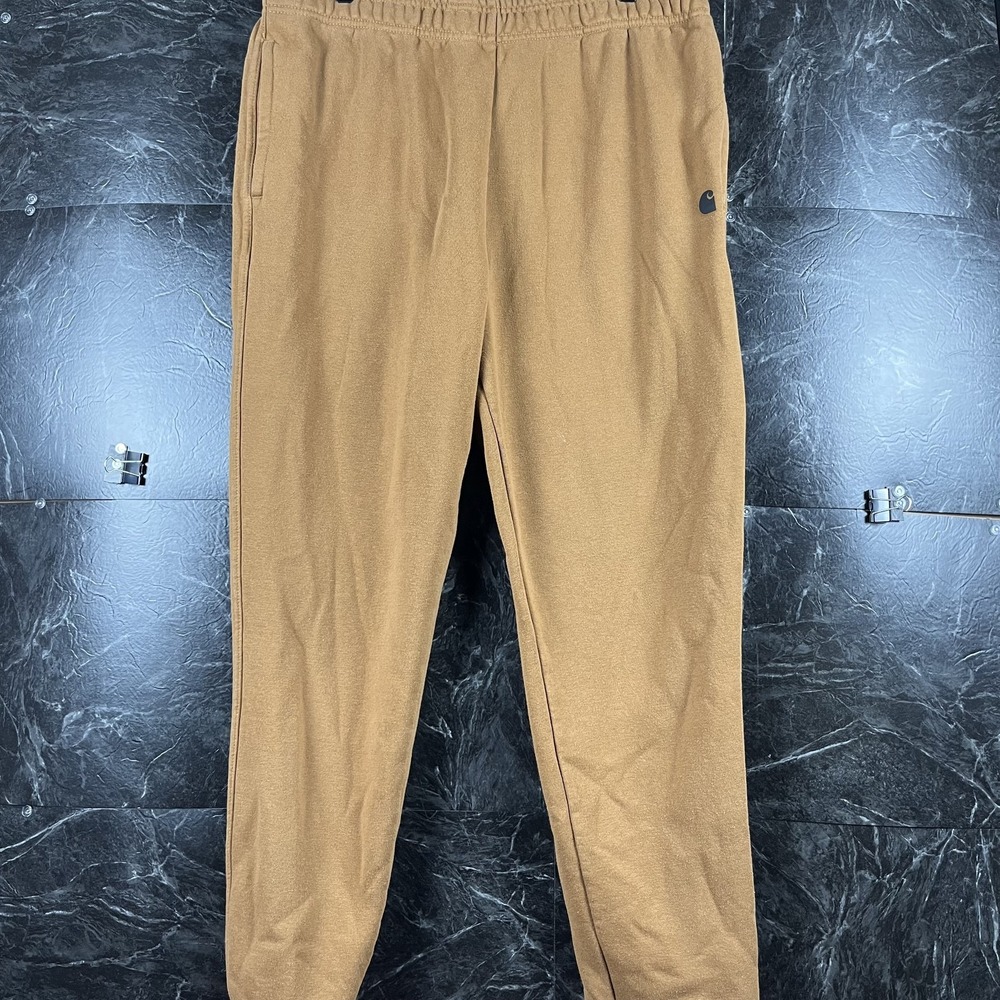 Carhartt Men's Brown Fleece Sweatpants Jogger Large